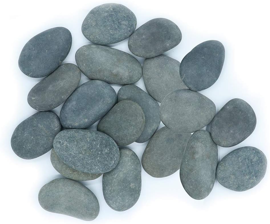 Ultra Large River Rocks for Painting – 20 Extra Big Rocks, 3.5” - 5” Inch Flat Smooth Stones, 12-14 LB. of Craft Rocks for Rock Painting, Kindness Stones, Painting Rocks Supplies for Adults and Kids