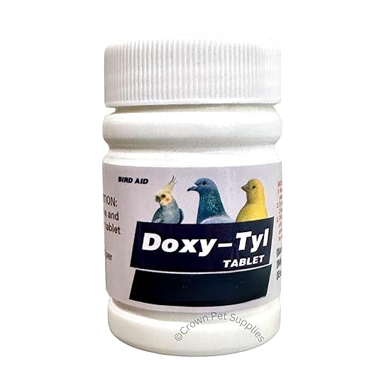 DOX-Tyl Tablets for Pigeons, for Pigeons, Canary, Finches, Parakeet, Cockatiels, Parrots, Cage Small Birds, and Aviary Birds