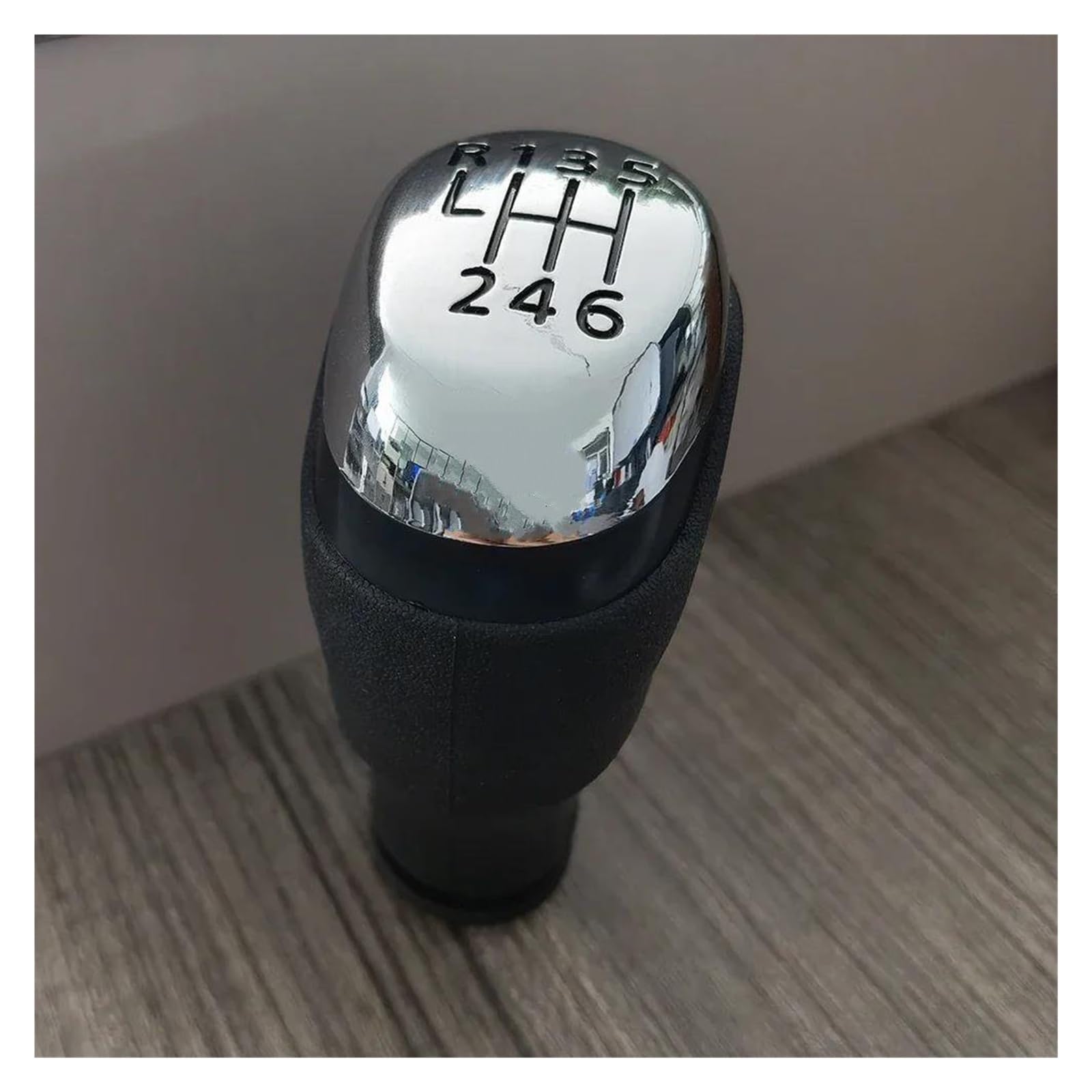 MEUMIR Car Gear Knob Stick Shifter for Clio Mk4 IV 2012-2019 5 6 Speed Gear Shift Knob Decoration Accessories(A,for 6 Speed)