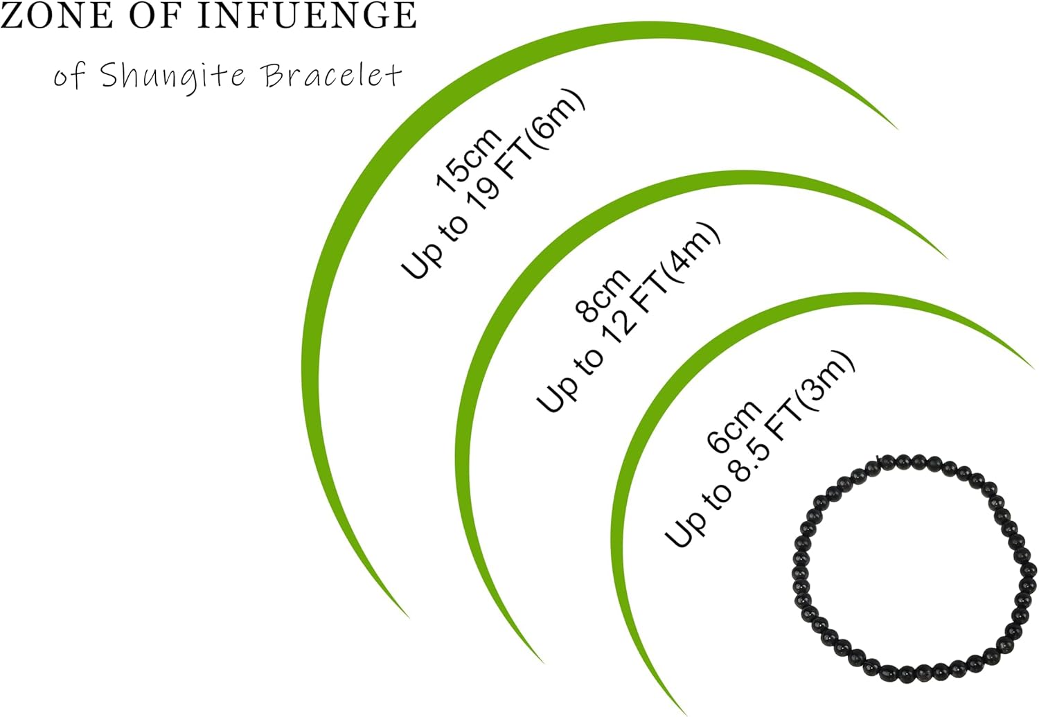 Shungite Bracelet - Natural Black Shungite Stone Beads, Healing Crystal Energy Protection, Handcrafted Jewelry - Image 3