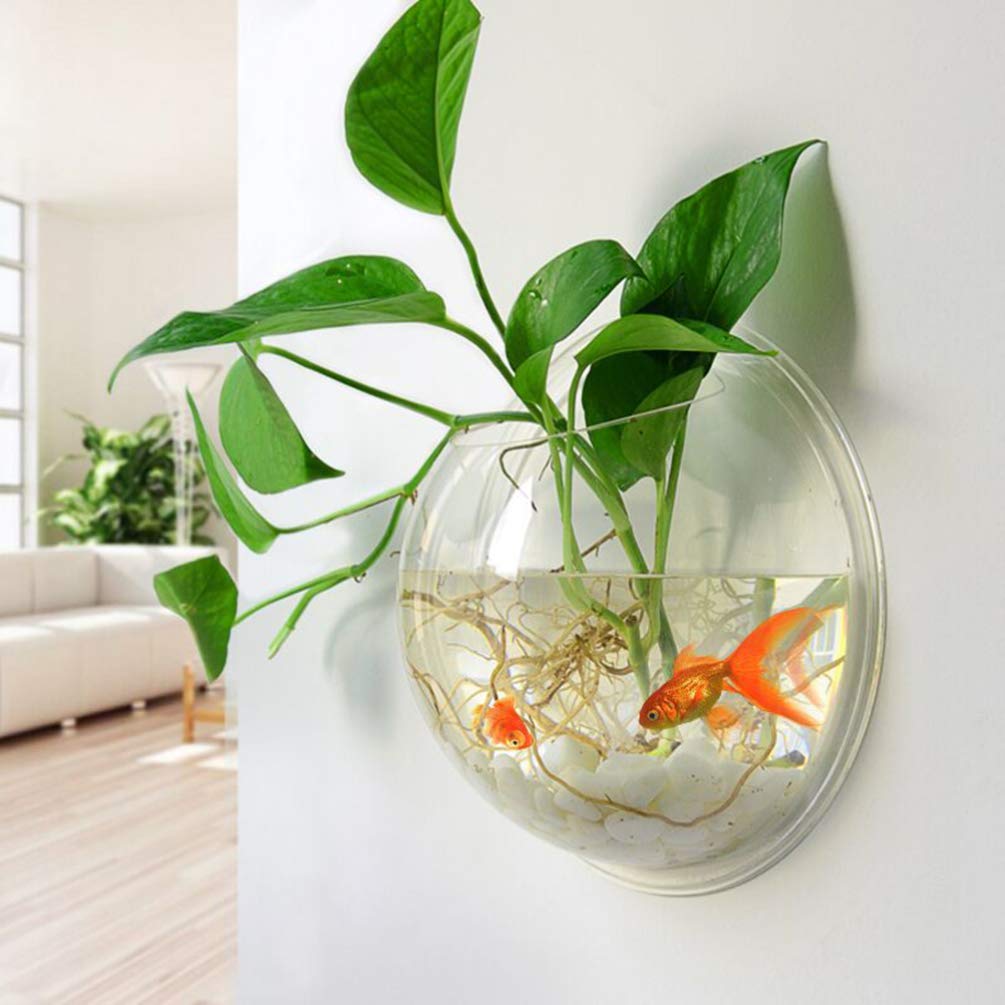 VILLCASE Réservoirs D'aquarium Décor De Réservoir Pots De Jardinière D'aquarium Kit De Fabrication De Bracelets Mur Fish Tank Aquarium Mural à Bulles Boîte à Pots De Fleurs Hydroponique