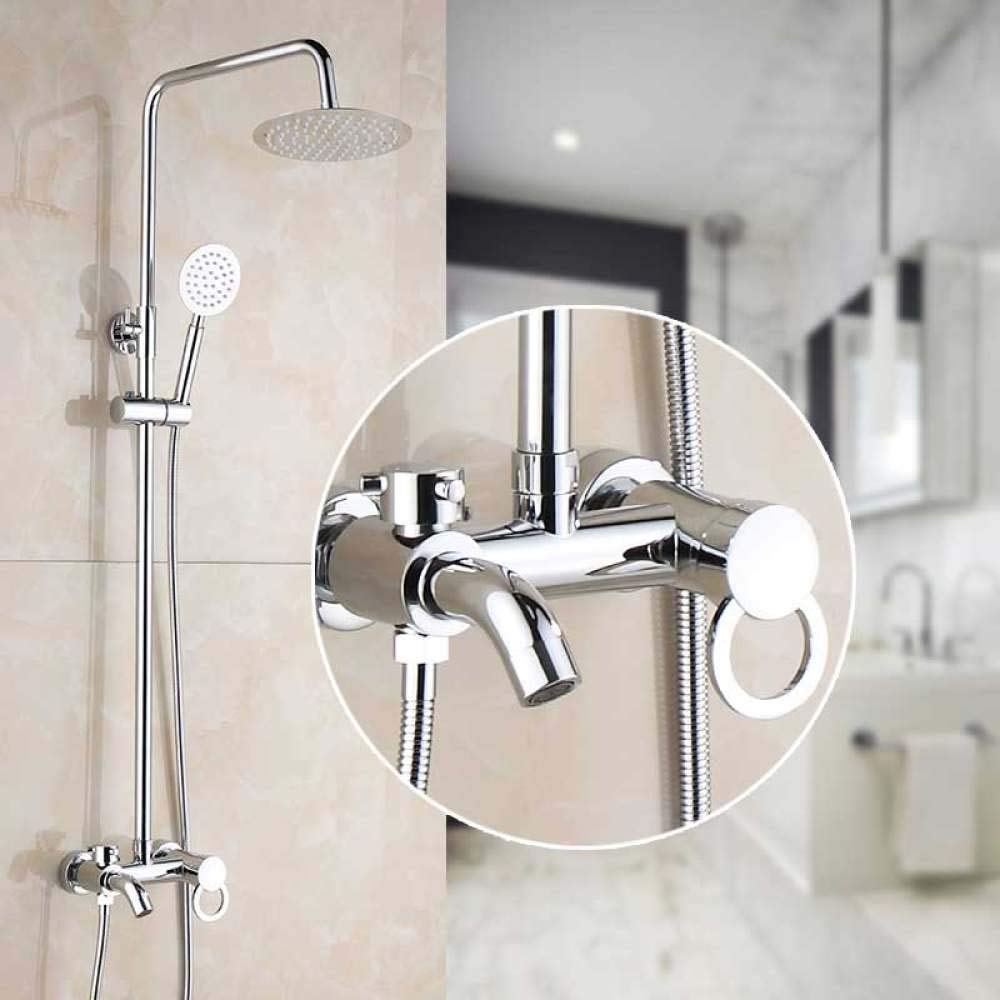 Mitigeurs de douche avec bec de bain et ciel de pluie pour transformer votre salle de bain