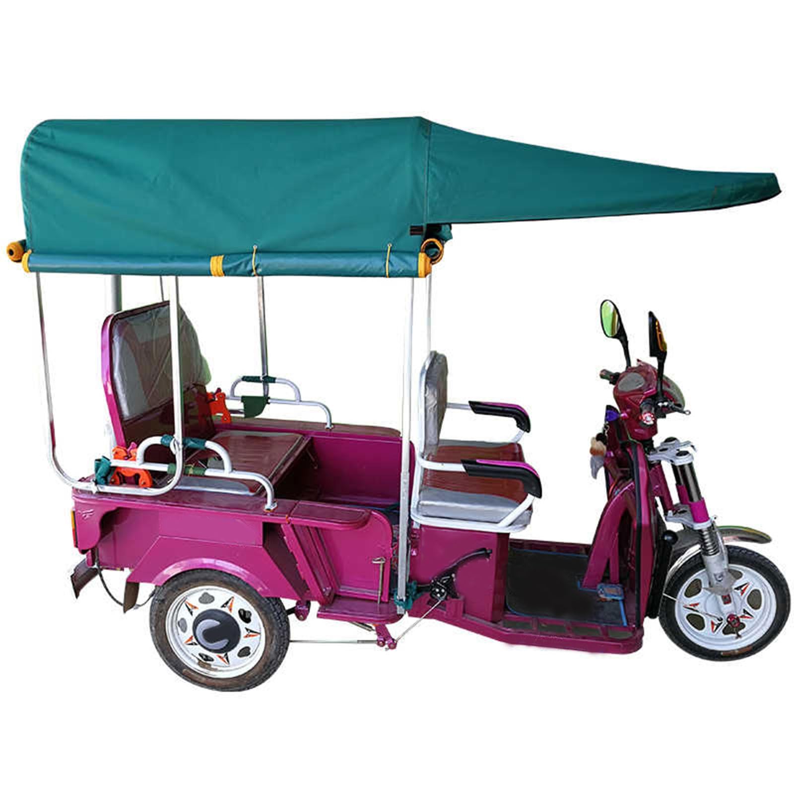 Cette Housse imperméable pour Tricycle électrique, auvent Durable en Tissu Oxford, bâche imperméable pour camions-bennes, Protection extérieure Facile d'accès (120 x 95 cm / 47,2 x 37,4 pouc