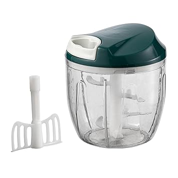 Ms Enterprise Food Processor Powerful Easy to Clean 900ml Fruits Housewives Nuts Green