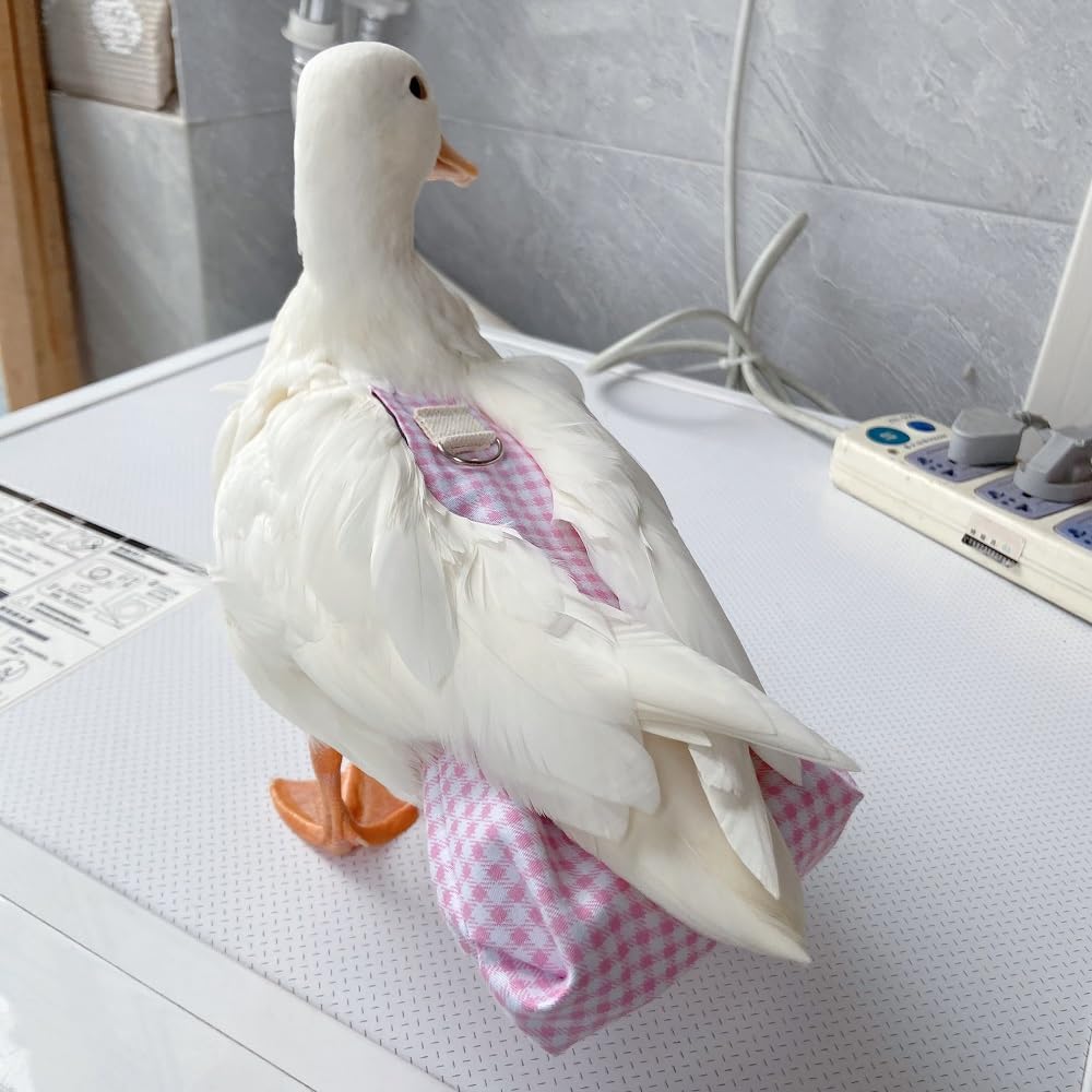 Duck Diapers, Chicken Diapers, Special Diapers for Poultry, Chicken, Duck and Goose Waterproof, Adjustable, Washable and Reusable Diapers?Poultry Supplies, Duck Supplies (0.99LB-1.32LB)