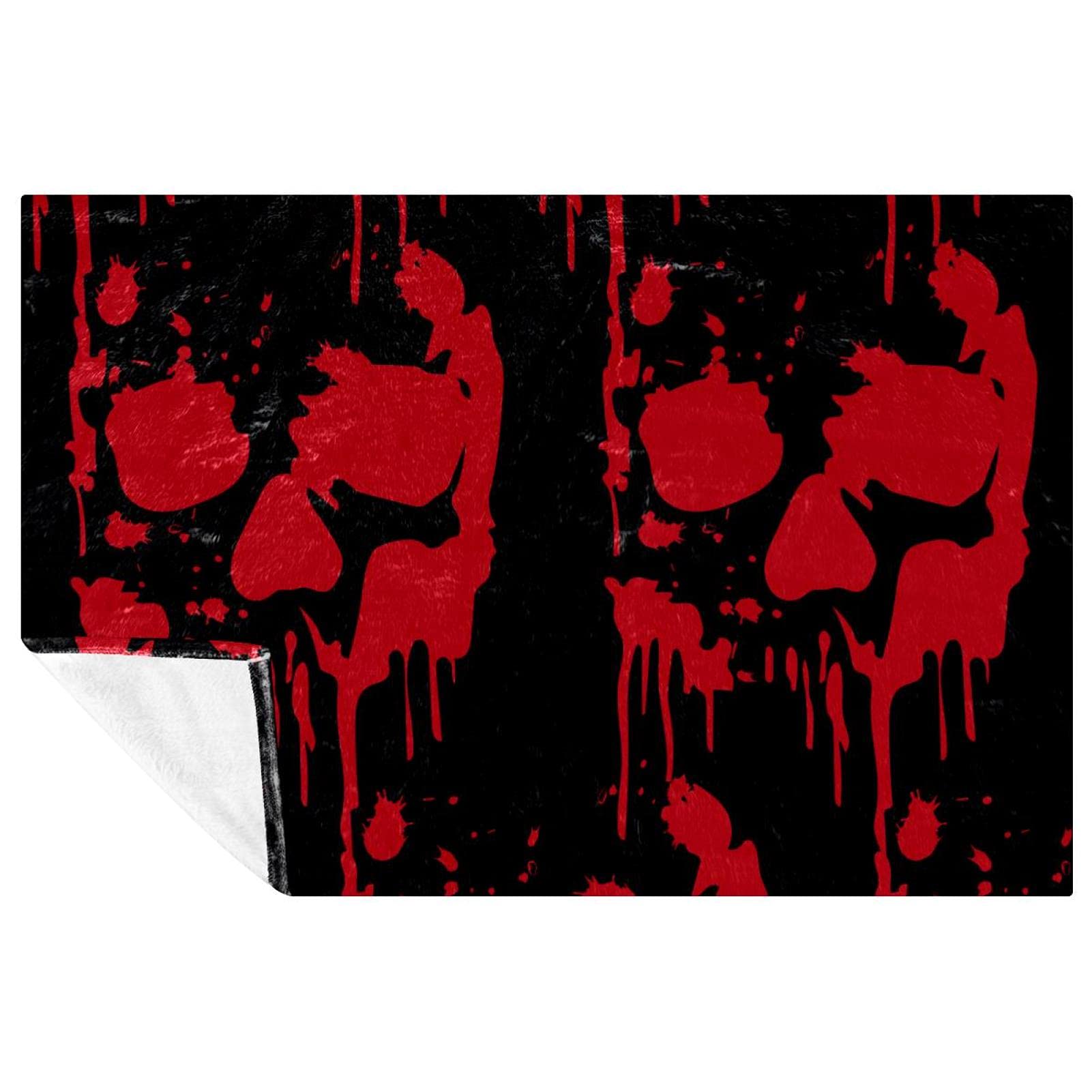 Couverture douce et chaude flamant rose rouge pour lit et canapé - Plaid nomade 150x100 cm