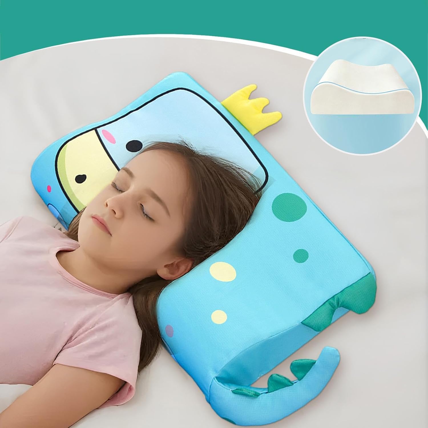 Little Bed Pillow Cushion Ergonomic Breathable Skin-Friendly Soft Comfort