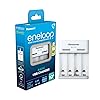 eneloop Basic USB Charger, for 2-4 AA/AAA Rechargeable Batteries, 10h charging time, 6 Safety Features, USB