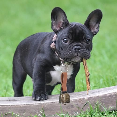 Miniatura 2 de Vaguelly 6 campanas de cobre de vaca y caballo de oveja, antipérdida, campana colgante para mascotas, ganado de granja, cobre fuerte campana de