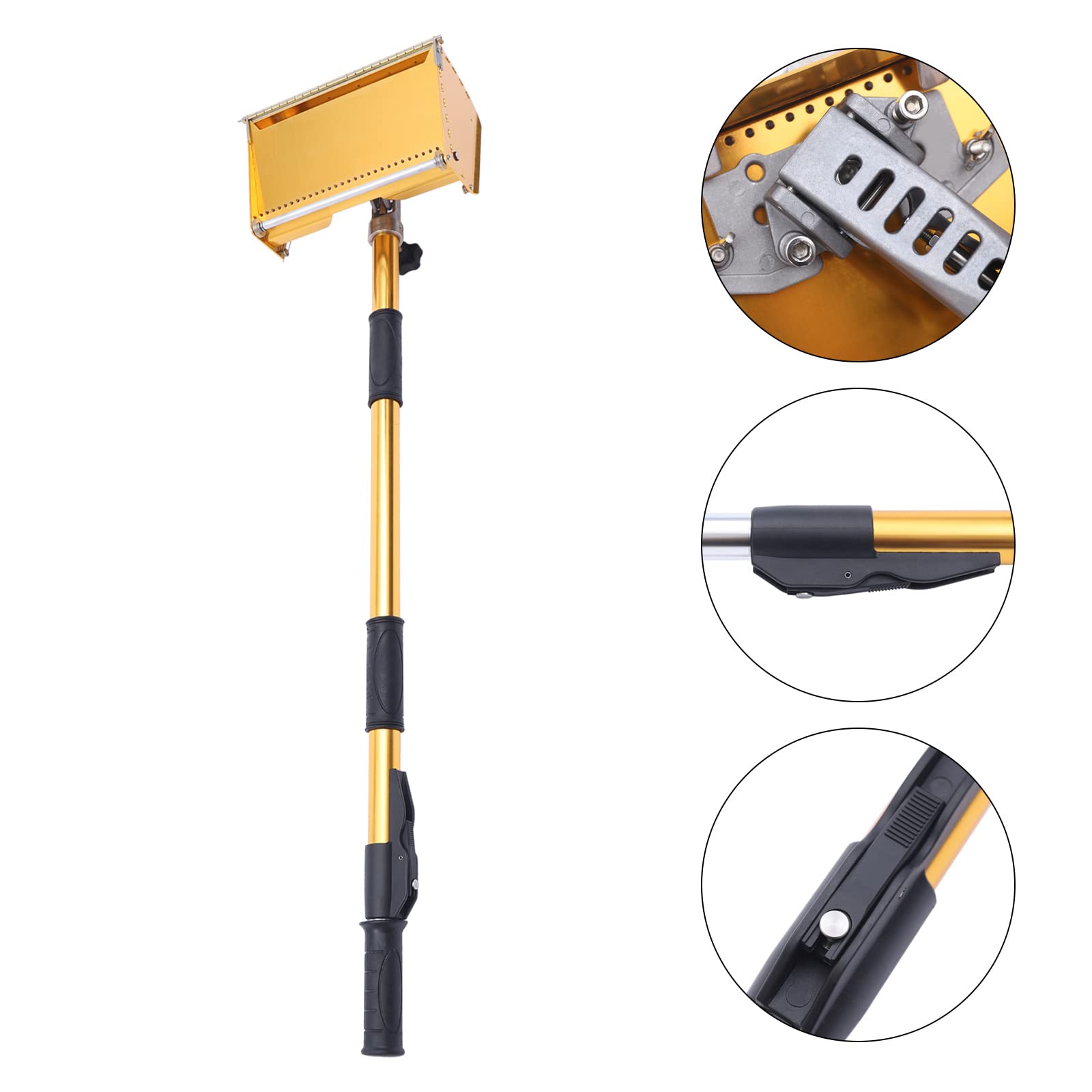 Trockenbau Kelle, Drywall Flat Box Set Werkzeuge mit Verstellbarer Griff 90-150cm, Einstellbarer Winkel, Flächenspachtel set für Wand Decke Scraping