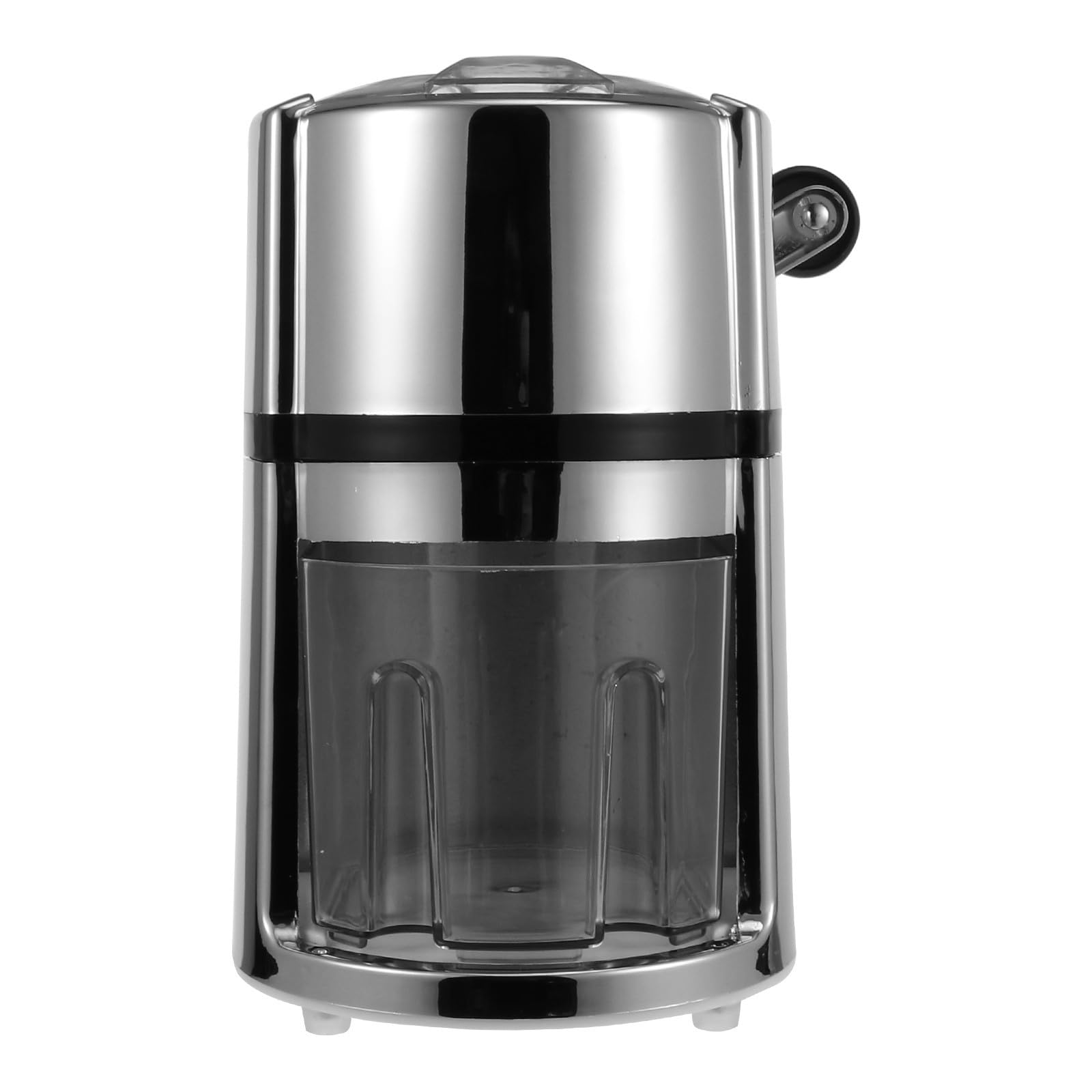Levemolo Trituradora de Hielo Manual Portátil para Cocina y Bar, sin Electricidad, Manivela, Acero Inoxidable y Abs para Preparar Bebidas y Cócteles