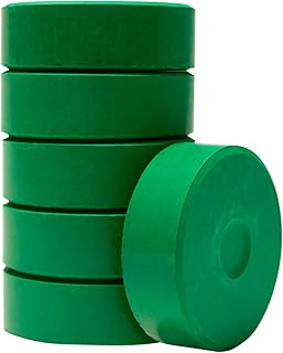 Jack Richeson - 384095 Giant Tempera Cakes, 2-1/4 x 3/4 Inches, Brilliant Green, Pack of 6