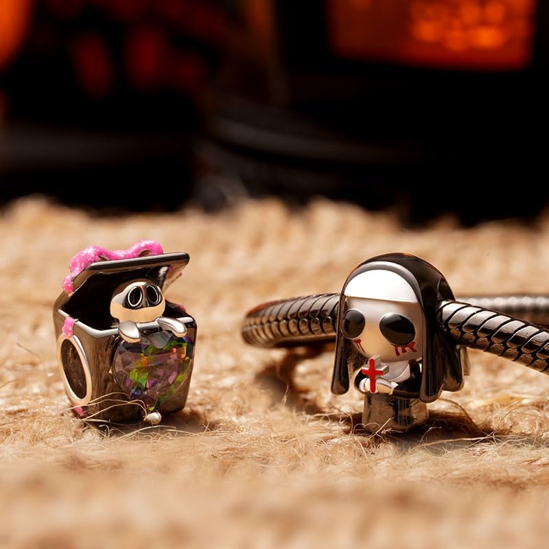 Image of GNOCE Halloween Charm Bracelet Fit Pandora Beads for Women Gift