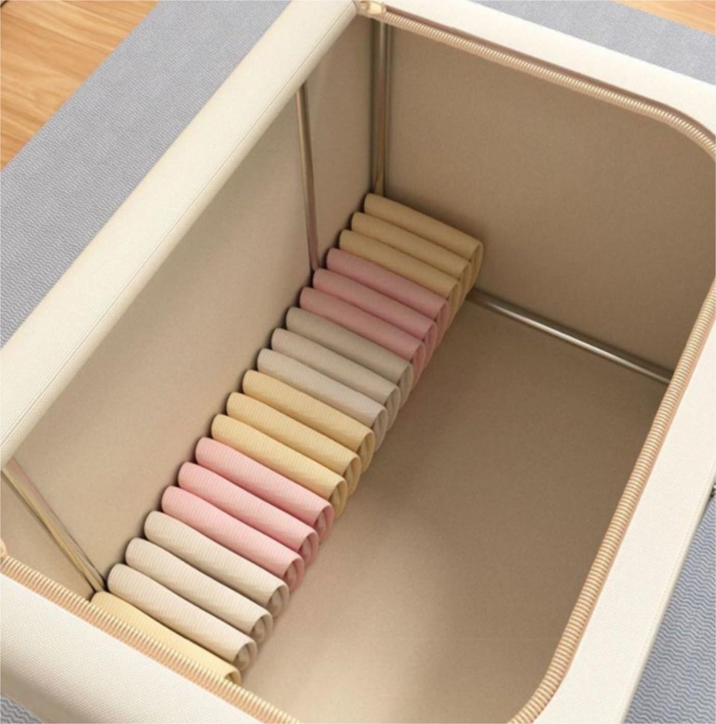 Cajas Almacenaje Organizador Armario Bolsas De Almacenamiento De Ropa Plegables Con Asa Debajo De Las Cajas De Almacenamiento De Contenedores De Cama Para Dormitorio Bolsas Almacenaje Ropa Mantas(C,72