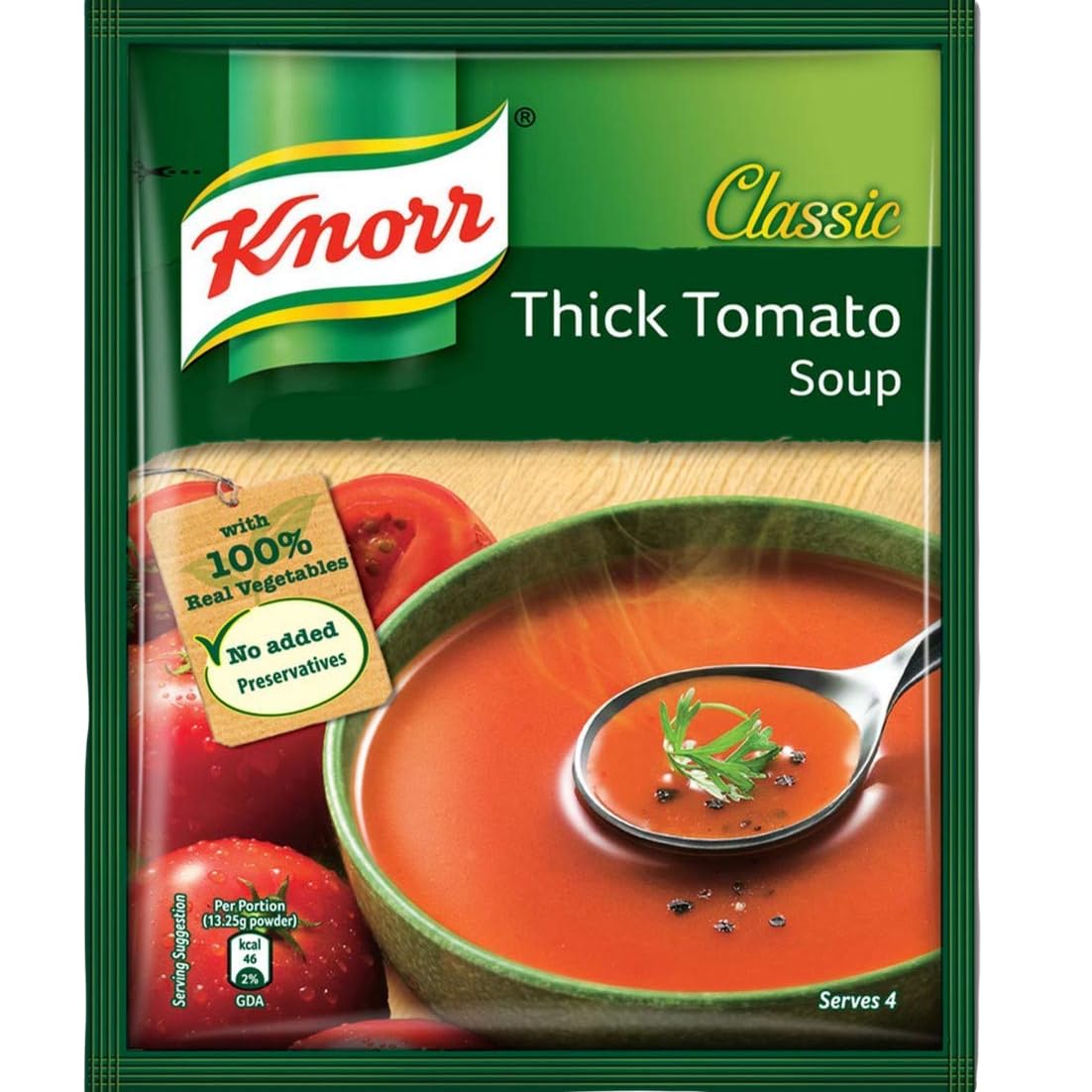 Knorr Classic Thick Tomato Soup, 51g /53g (Pack of 8) (Weight May Vary)