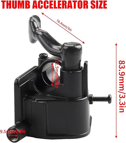 Miniatura 3 de Nuevo conjunto de acelerador de pulgar y cable de acelerador de 41.339 in compatible con YAMAHA RAPTOR 350 660 700 TT03 TODOS LOS AÑOS