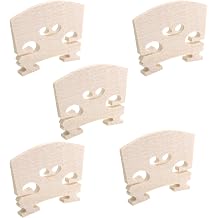 5PCS 4/4 Full Size Violin Maple Wood Bridge Set Violin Components Musical Instruments Accessories Orchestral Strings Parts