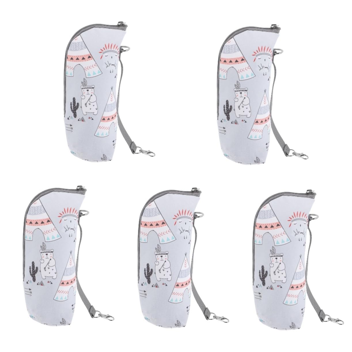 BESTonZON 5piezas Bolsa Térmica para Biberones Portátil y Práctica para Mantener La Leche Accesorio para Mamás Salidas Bebés