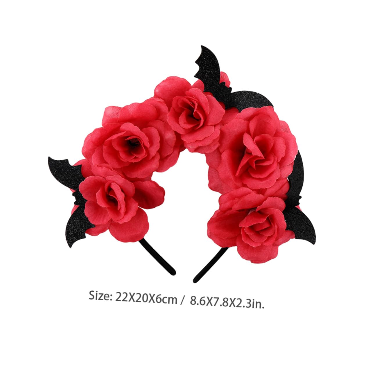 OSALADI 2pcs Women’s Halloween Rose Flower Headband Hair Accessories Vintage Headdress for Costume Parties and Role Play