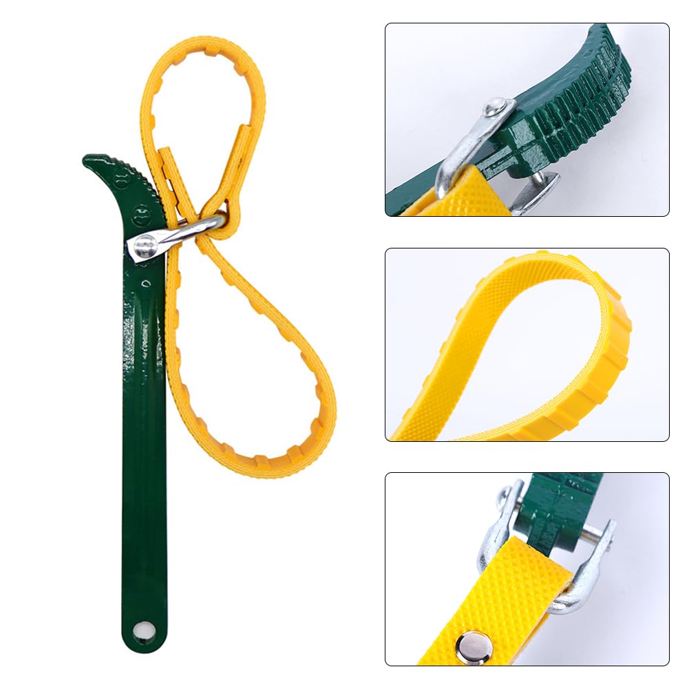 Chiave A Nastro Per Filtri Olio - 12 Pollici, In Gomma Antiscivolo, Per Filtri Acqua, Carburante, Soffioni Doccia - Foto 4