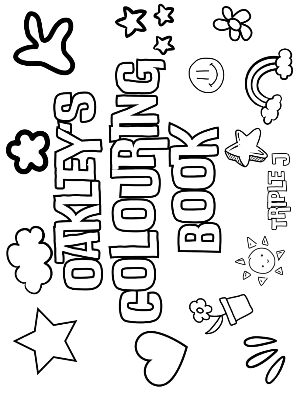 Oakley's Colouring Book: Personalised with Your Name on Every Page
