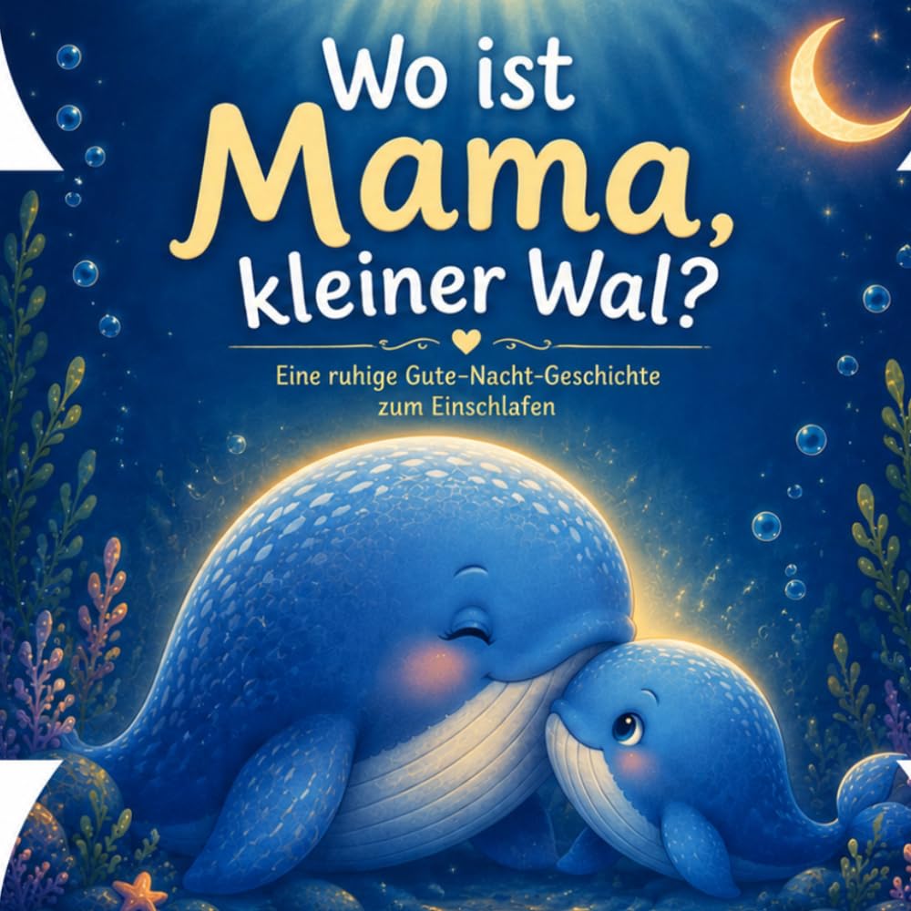 Wo ist Mama, kleiner Wal?: Eine ruhige Gute-Nacht-Geschichte zum Einschlafen