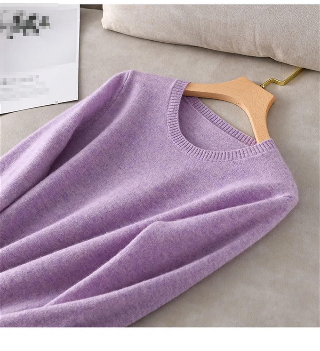 Vogrtcc Pullover da Donna Maglione Lavorato A Maglia di Lana Autunno Inverno Maglioni