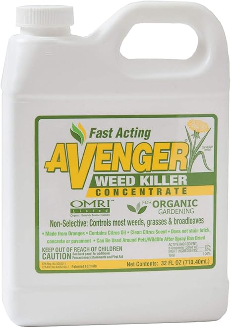 Nature S Avenger Organic Weed Grass Killer 32oz Concentrate Amazon Co Uk Garden Outdoors