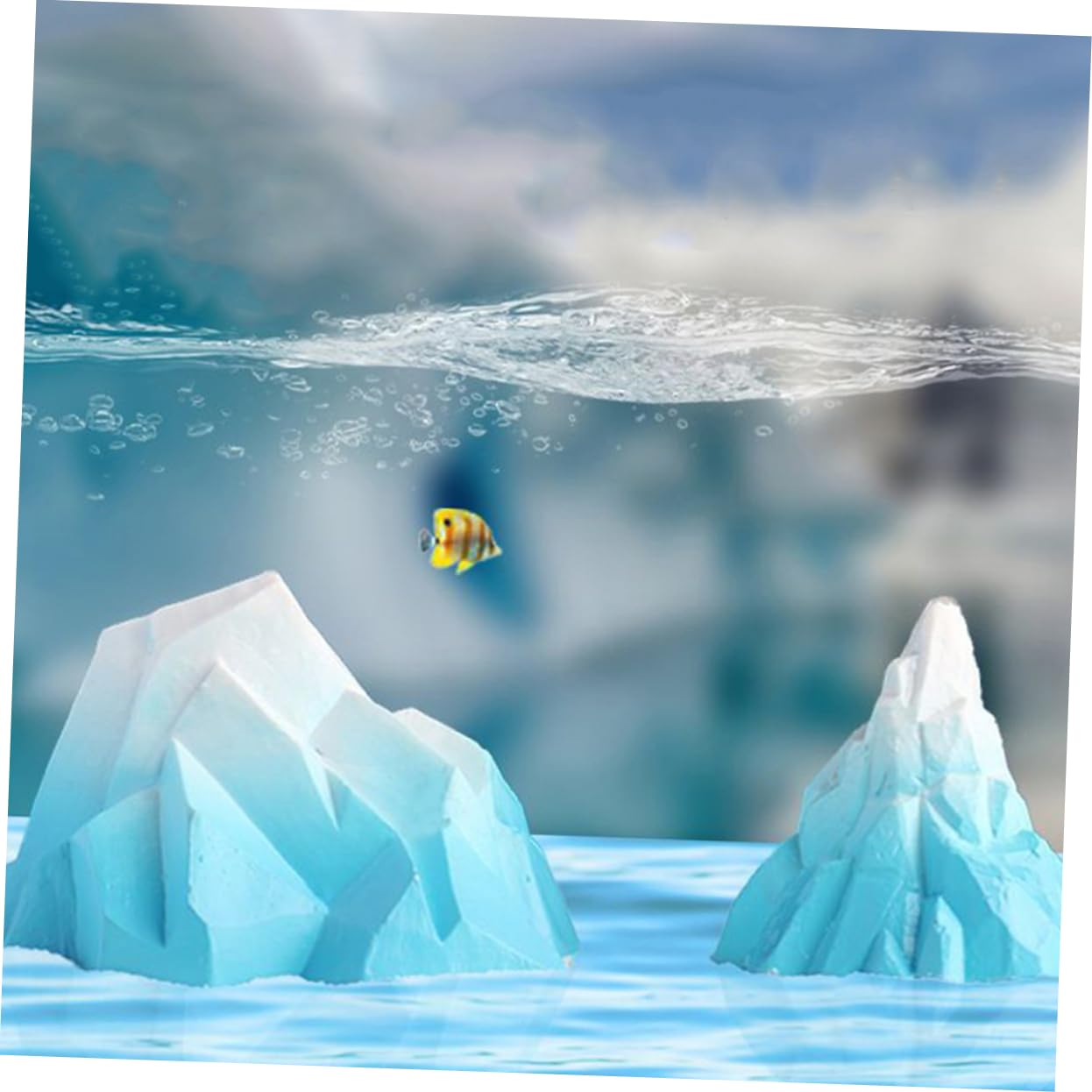 Alipis 6sätze Floeberg Aquarium Dekoration Teiliges Eisberg Ornament Für Fischbehälter Harmonische Unterwasserlandschaft Stabil Und Vielseitig Einsetzbar
