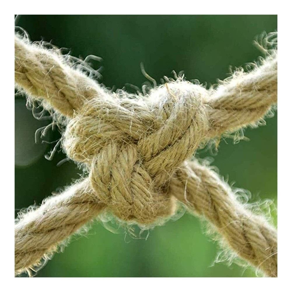 Generico Grande Rete da Arrampicata per Esterni per Bambini e Adulti – Corda di Canapa da 12 mm, Maglia da 20 cm, Ideale per recinzioni, Scale, Giardini, parchi Giochi, attività di carico, 3x10 m (10