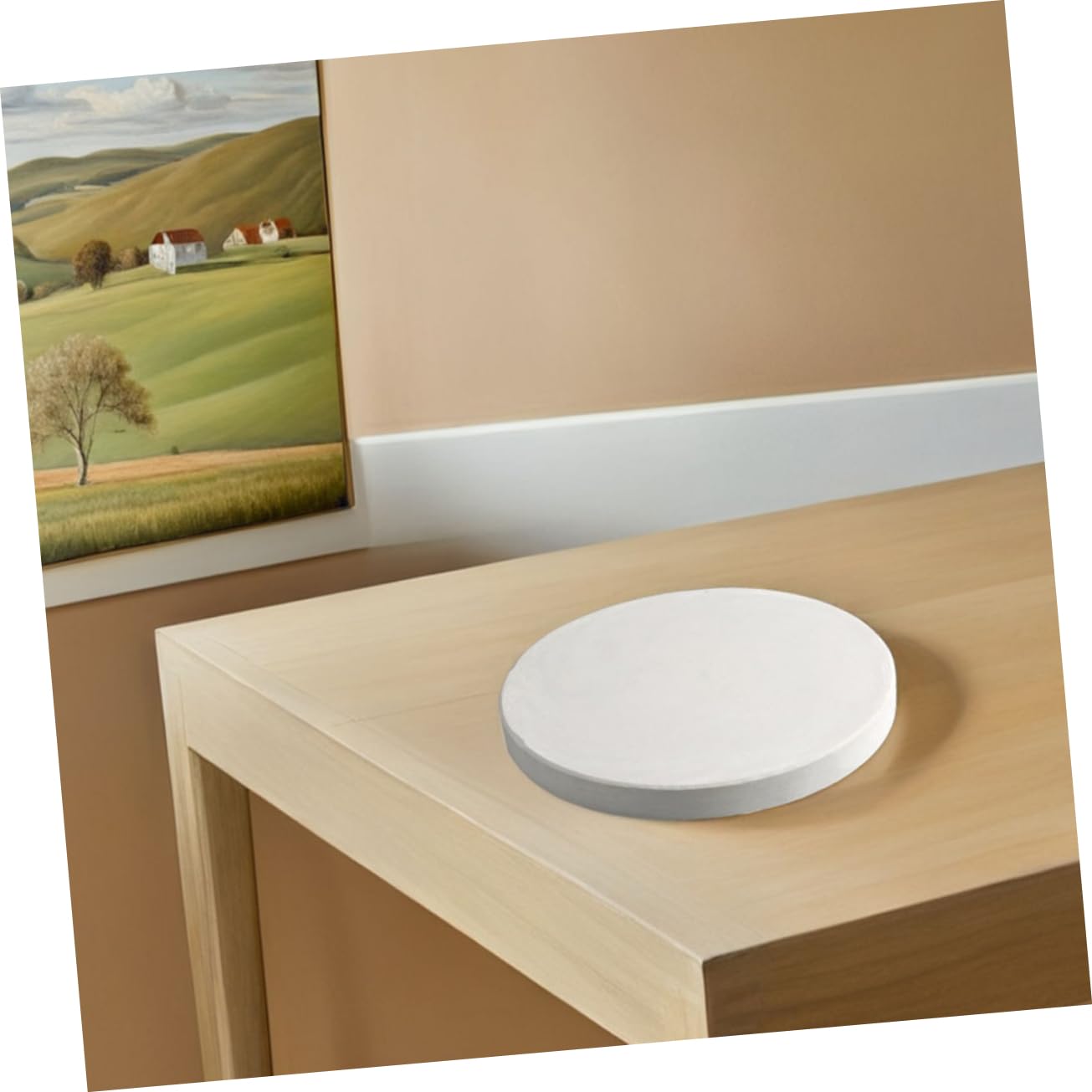 Gatuida Planche à Poterie en Plâtre Blanc 20cm pour Céramique