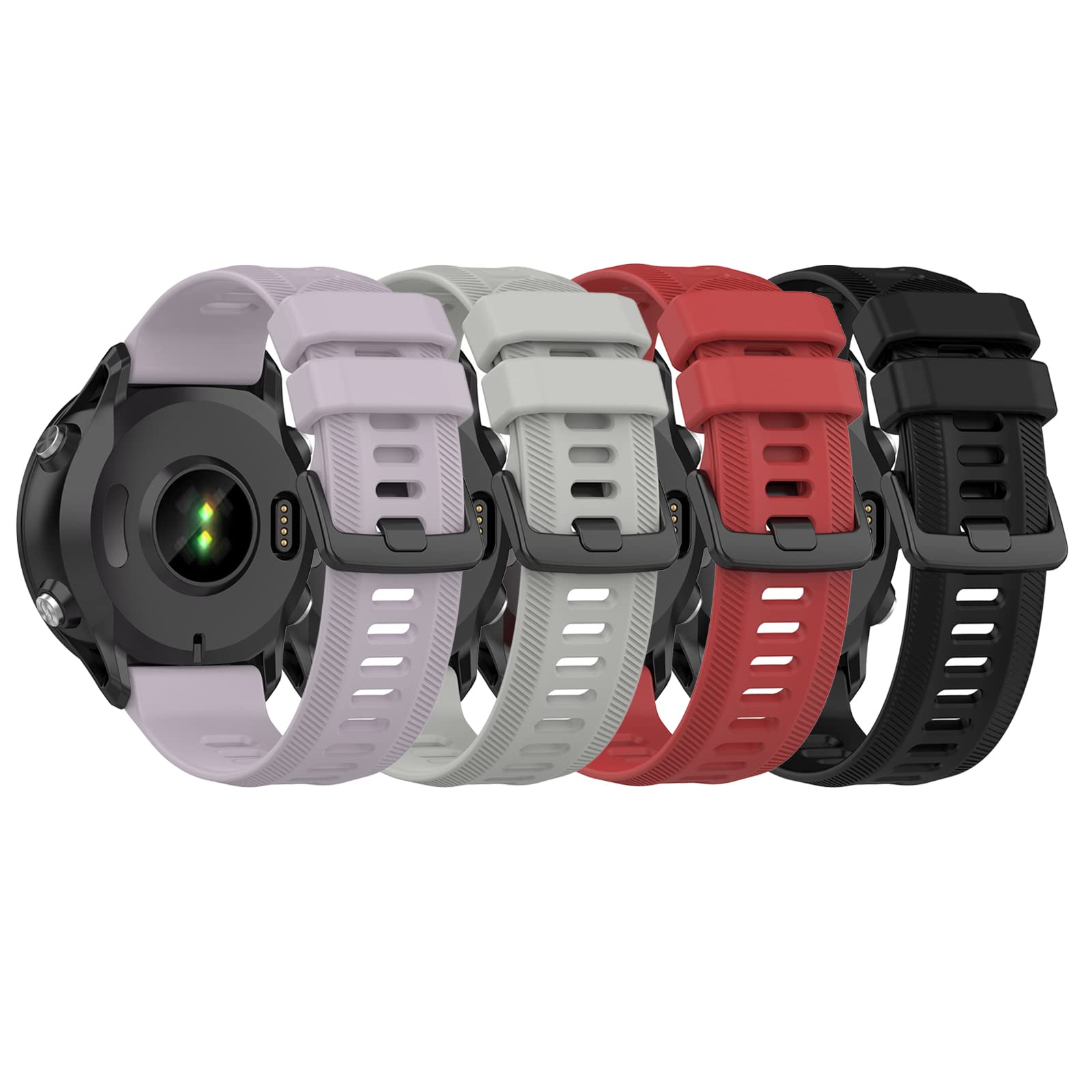 Watch Bands Compatible for Garmin forerunner 955/Forerunner 955 Solar Band Quick Release Wristband Strap Replacement Bracelet for Forerunner 955/955 Solar/Forerunner 745 Smartwatch (4 Colors)-image-49