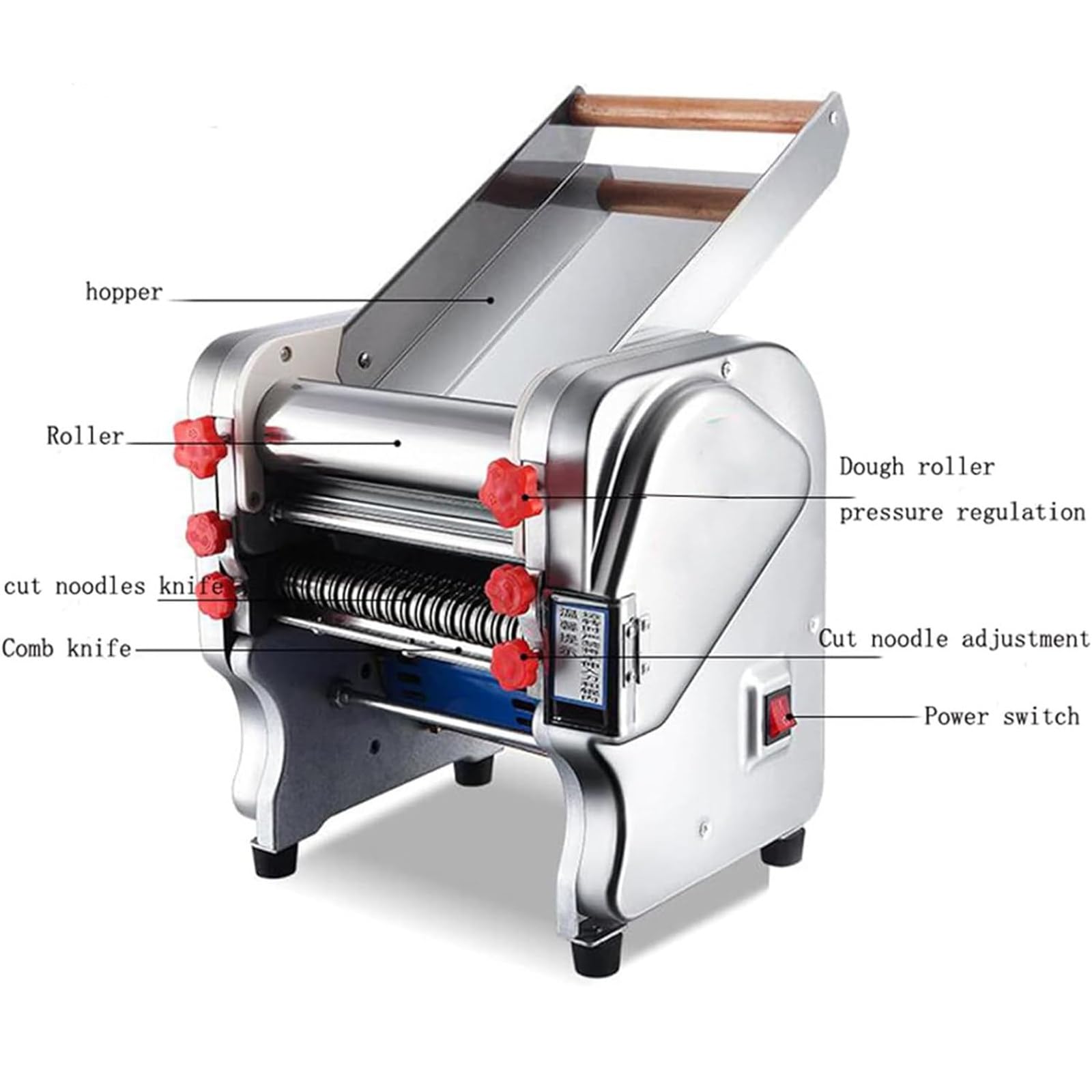 Macchina Per Pasta Fresca FKM-240: Sfogliatrice Elettrica In Acciaio Inox, Taglio 3 E 9 Mm, Per Lasagne E Tagliatelle