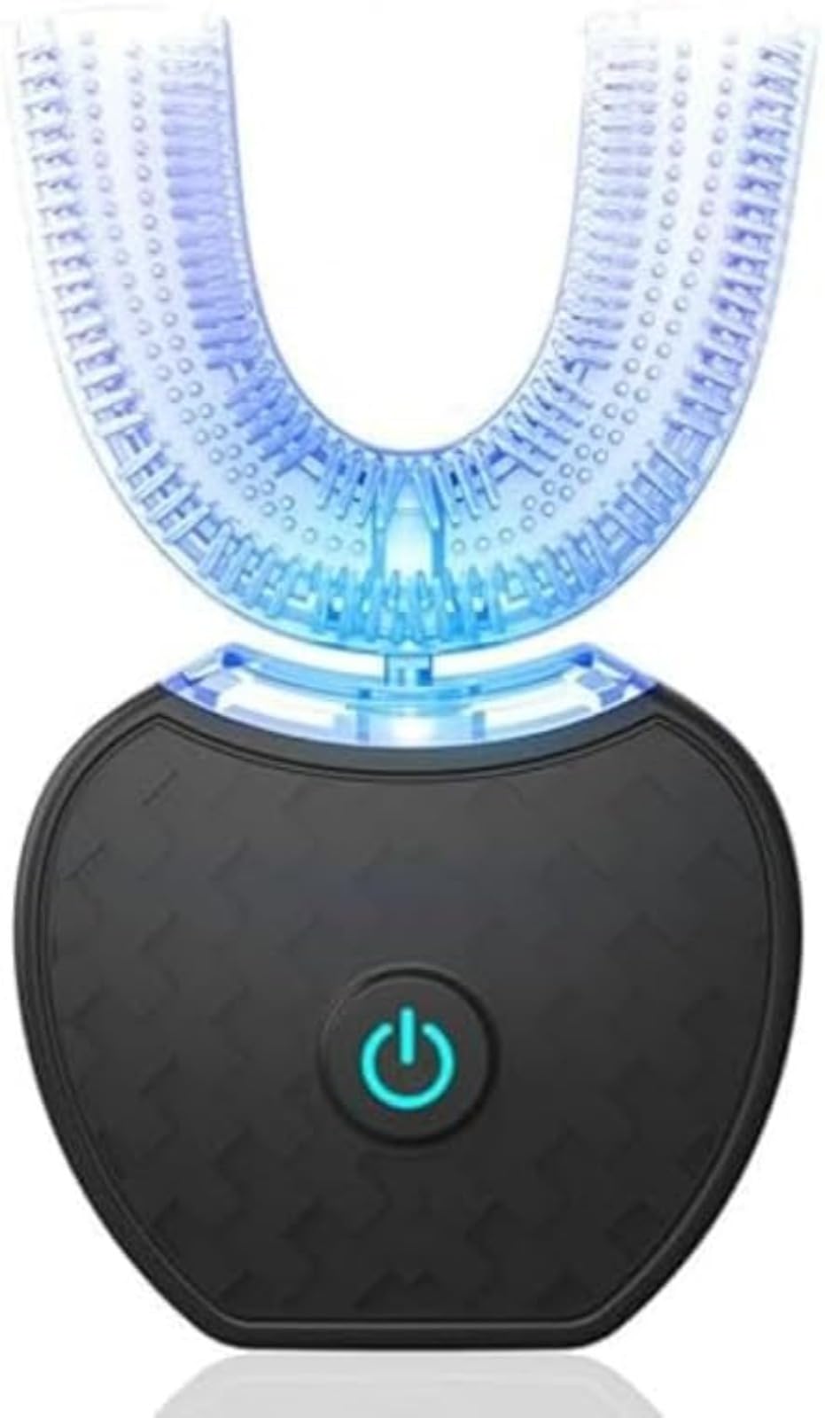 Sonic Brush - Brosse À Dents Automatique SensePro Brosse À Dents Électrique, Ultrasons 360° Brosse À Dents Électrique Sonic, Conception En Forme De U Pour Un Nettoyage En Profondeur (Noir)