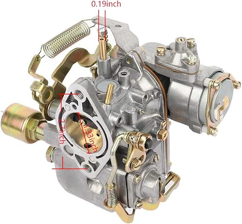 Miniatura 3 de Carburador 34PICT-3 para VW Beetle Super Beetle Tipo 1 Refrigerado por Aire 1600cc Motor de Doble Puerto Reemplaza 113129031K 113129031 98-1289-B