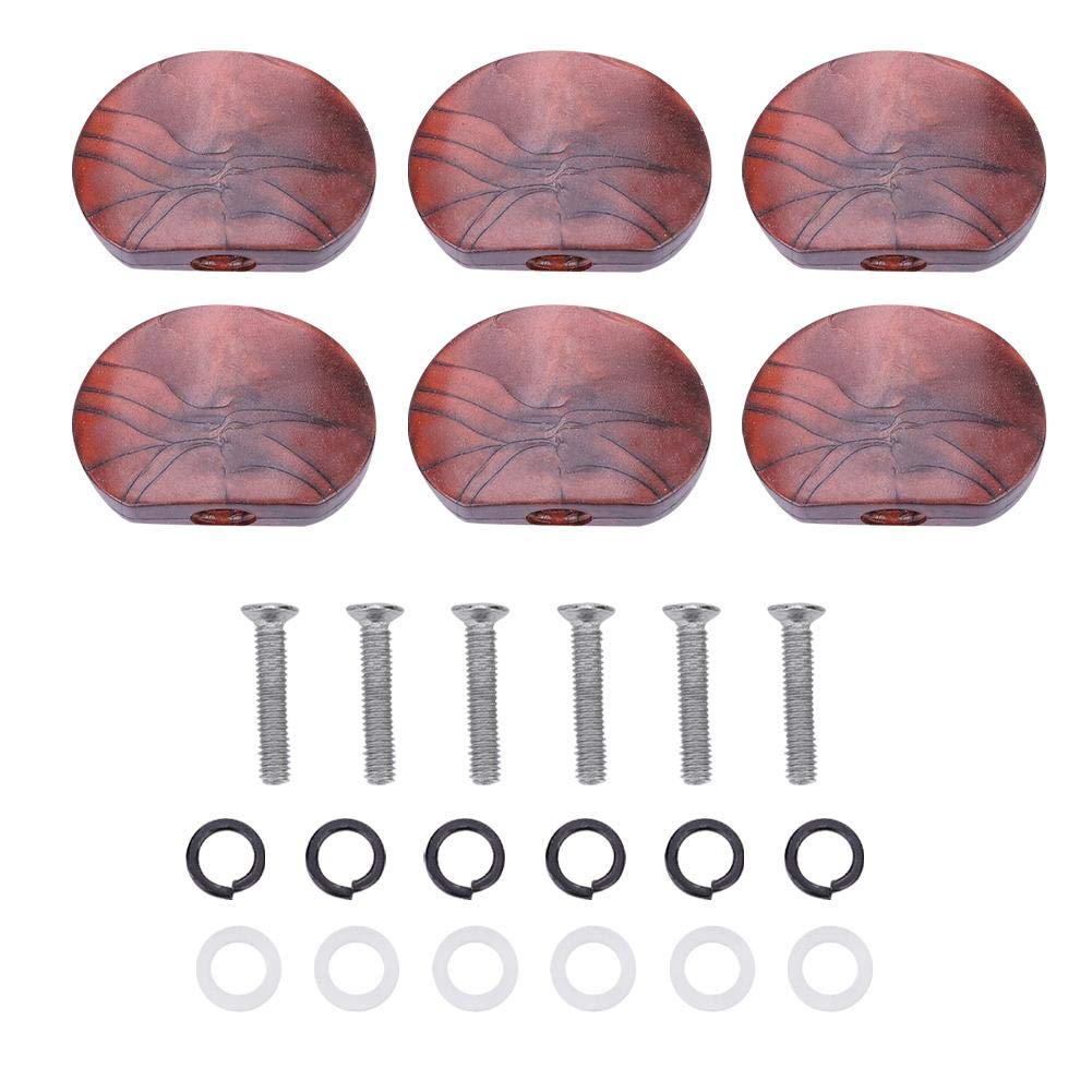 6Pcs Guitar Tuning Peg Tuners Machine Head Replacement Tuner Buttons Knobs Set for Guitar Accessory(#5)