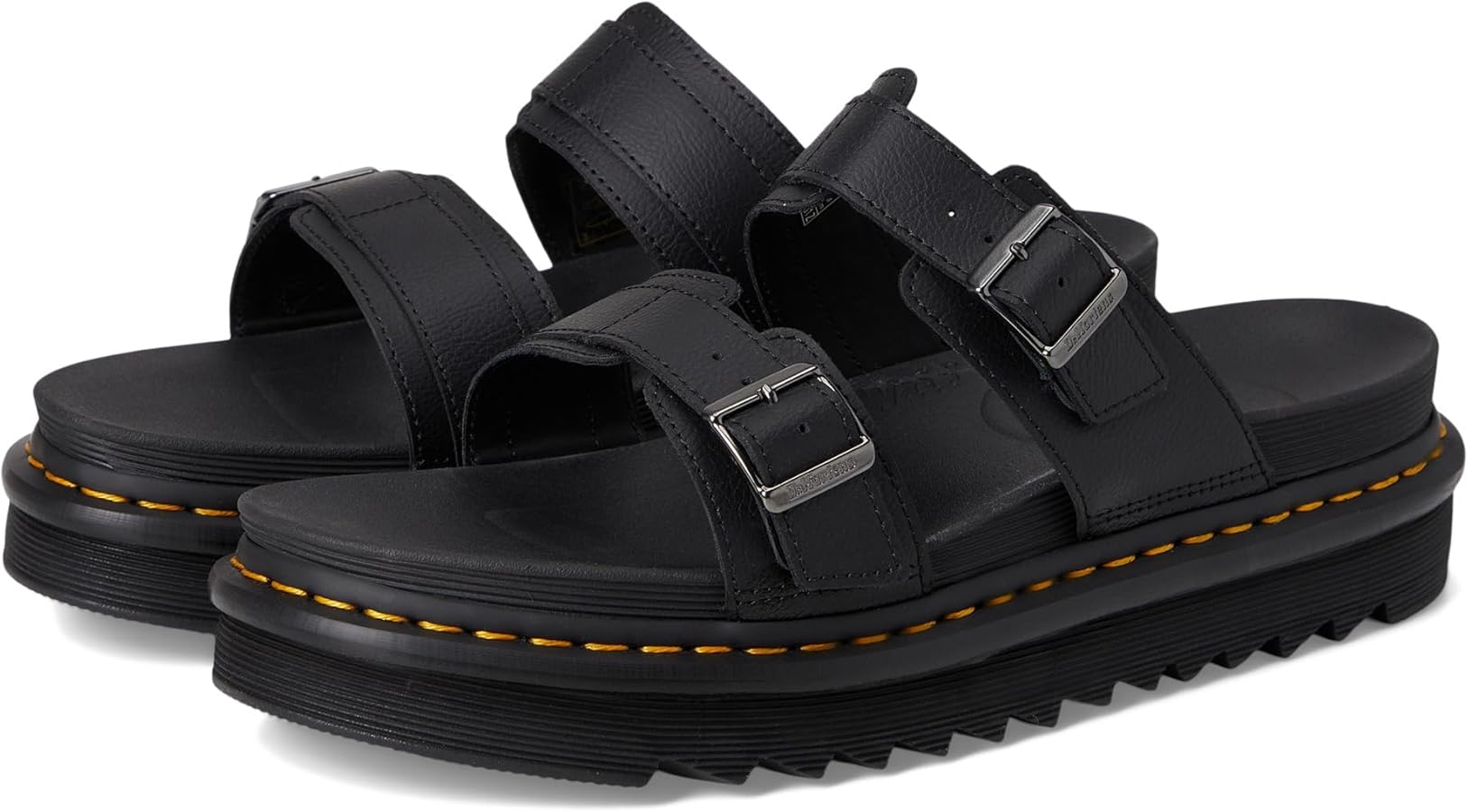 Dr. Martens Myles ブラック サンダル UK5 EU38 Amazon.com | Dr. Martens Unisex Myles Slide Sandal, Black Athena