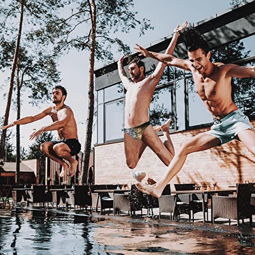 Swim Trunks Men, Mens Jammers For Swimming, Factory Pattern Vintage Retro #TOP4