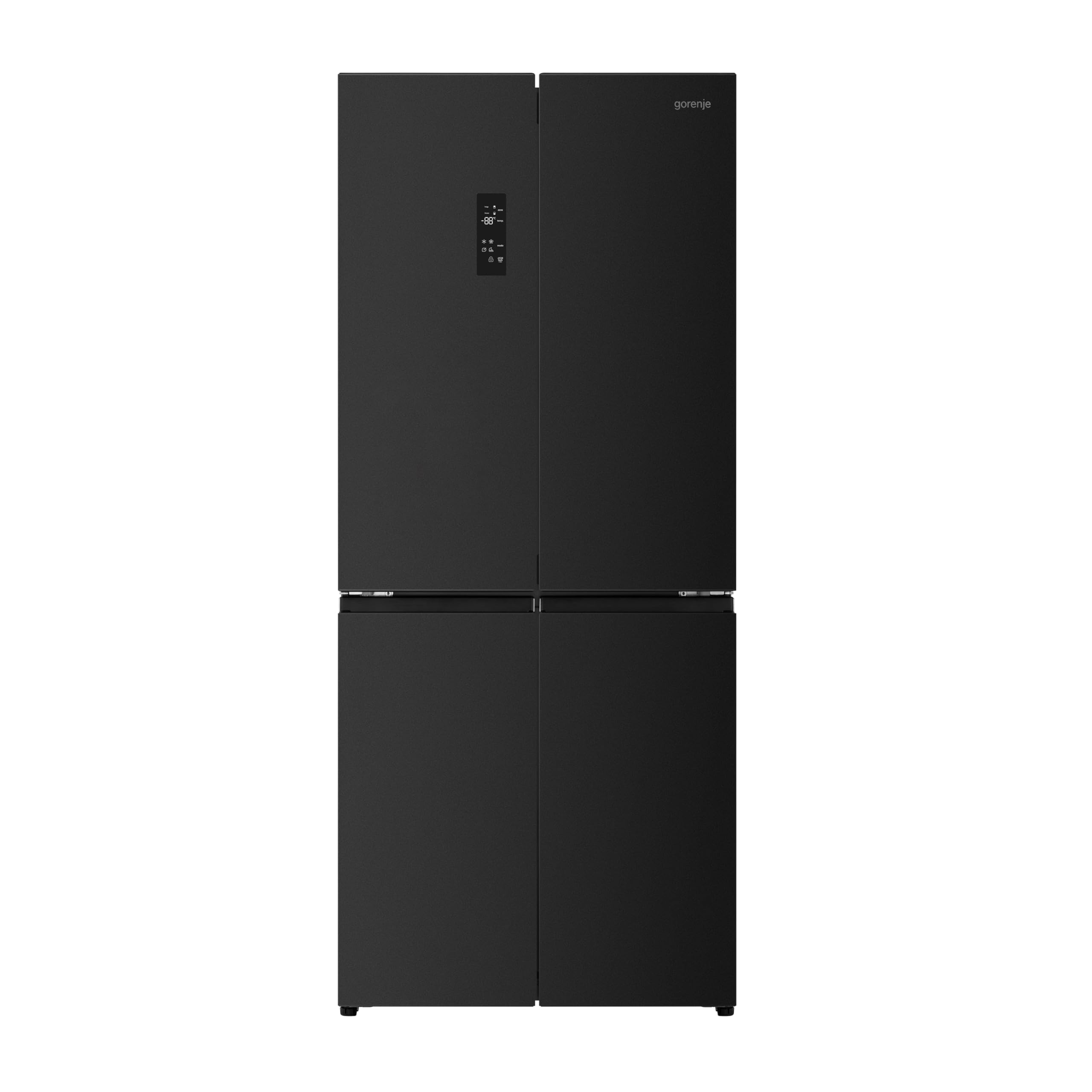 Gorenje NRM819D61BX Cross Door, 460L, CrispZone mit Feuchteregler, Frischbox mit Multifunktion, Eisbox, Fastfreeze, NoFrost, Inverter-Kompressor,BxHxT: 79,4×190×65 cm, Matt Schwarz