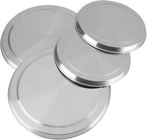 Miniatura 4 de 4 unids/set de acero inoxidable Estufa Tapas de protección contra el calor duradero antiadherente cocina cocina cocina protectores gama cubiertas