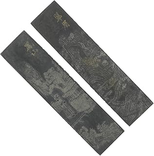UKCOCO 2Piezas Bloques de Tinta Caligrafía Tinta Duradera y Reutilizable Estudiantes y Amantes del Arte de Limpiar Estilo