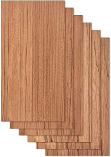 Proflex Red Rose Plywood 6pcs, 1/8" x 12” x 24” Real Wood Plywood Sheets Premium “A” Grade with Smooth Sanded Finish, Perfect for Laser Cutting & Engraving, Crafts, and DIY Projects.