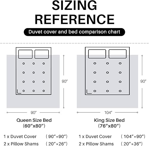 Miniatura 6 de Funda de edredón tamaño Queen de algodón  3 piezas reversible con patrón bohemio, funda de edredón Queen suave azul marino Queen con cierre de