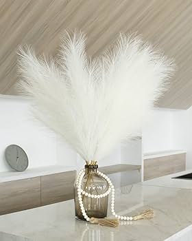 Amazon.co.jp: フェイクパンパスグラス 6個 高さ32インチ/2.72フィート