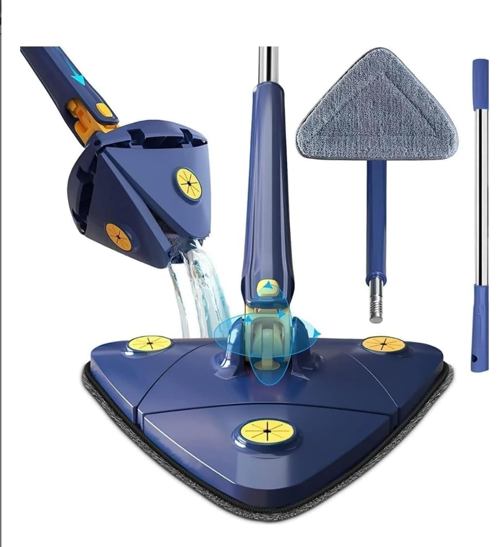 D-Dayons Adjustable Triangle Cleaning Mop with Stainless Steel Long Handle Push-Pull Squeezing Cleaning Mop Dry & Wet Mop Floor Windows Ceiling (B0D8FV7ZZB) Amazon Price History, Amazon Price Tracker