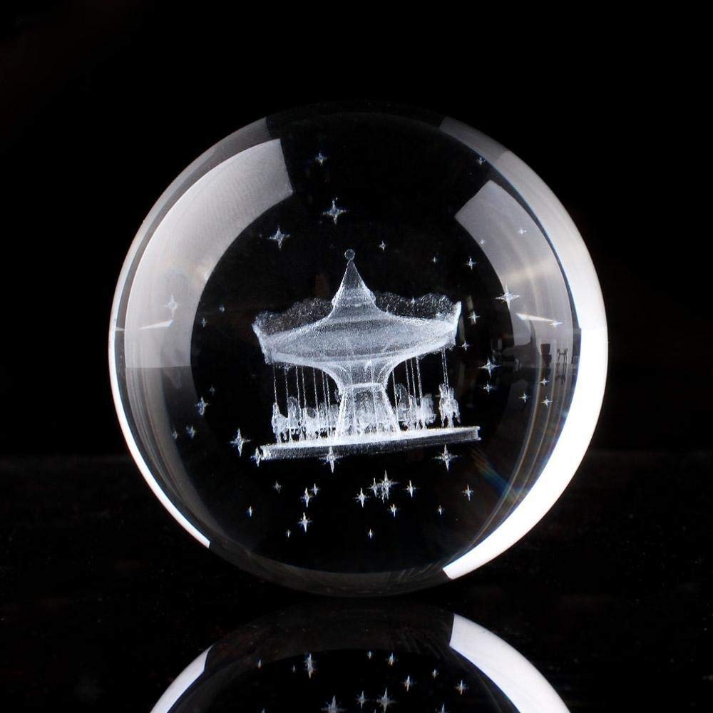 Lensball fotografia kryształowa kula H 60 mm kryształowa przezroczysta kryształowa kula 3D grawerowana laserowo okrągła szklana kula feng shui sztuka dekoracja akcesoria prezenty urodzinowe dekoracyjna kryształowa kula