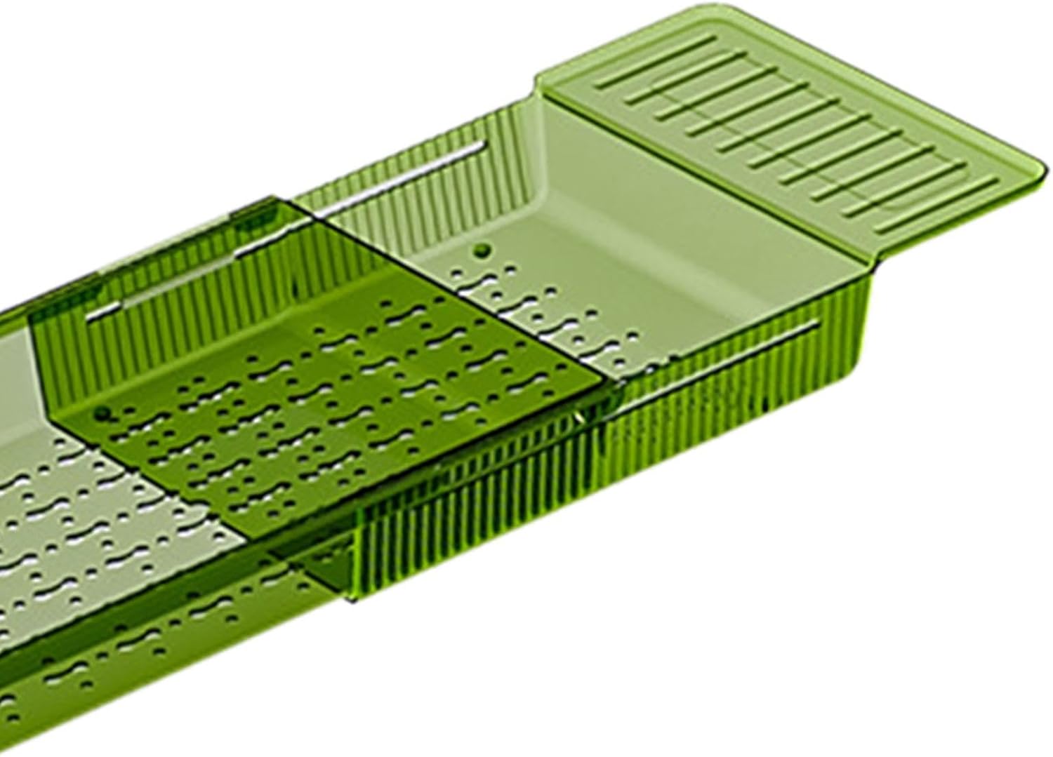 Bathtub Tray Caddy Acrylic Bath Tray Book Holder Bath Accessories SPA Tool Bathtub Shelf for House Warming Gift Couples, Green (Green)