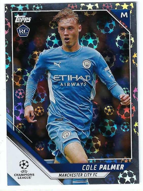 COLE PALMER 2021-22 Topps UEFA Champions League UCL #80 STARBALL PARALLEL Soccer Rookie Card RC Chelsea FC England