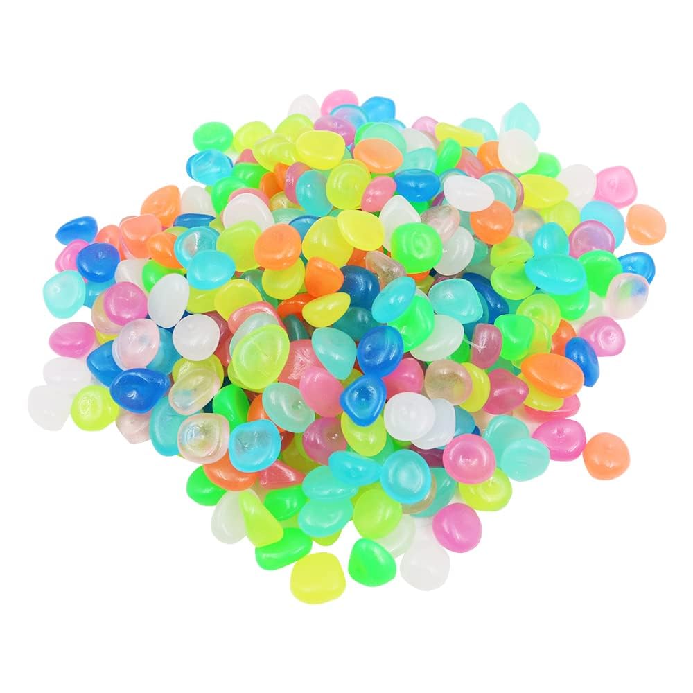 Glowing Stone Luminous Pebbles for Garden Pathway & Aquarium | Glow in Dark Decorative Cobblestones for Fish Tank, Yard, Walkway & Outdoor Décor (17–13 mm, Mixed Color)-image-40