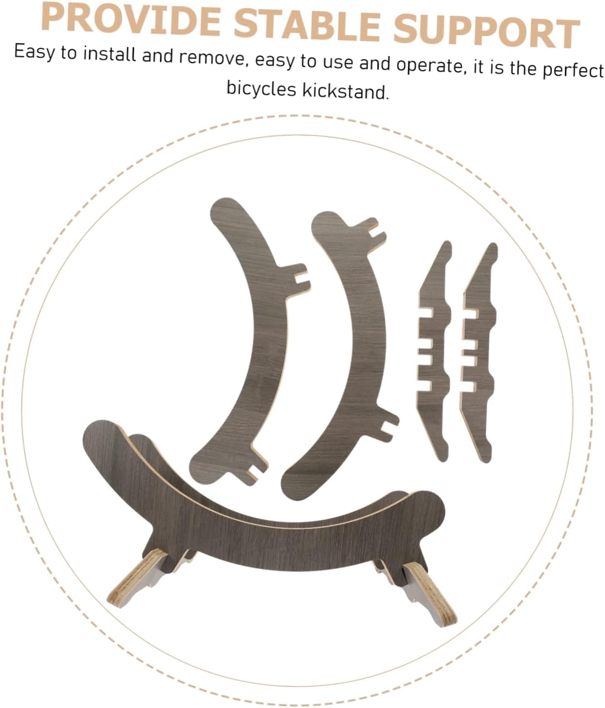 Professional Bike Parking Rack Kickstand for Mountain Road Bikes Nonslip Adjustable Height